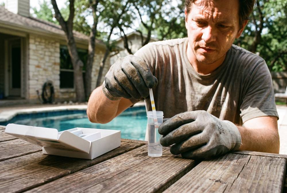 Testing pool water