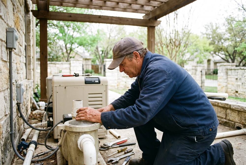 Inspecting pool pump